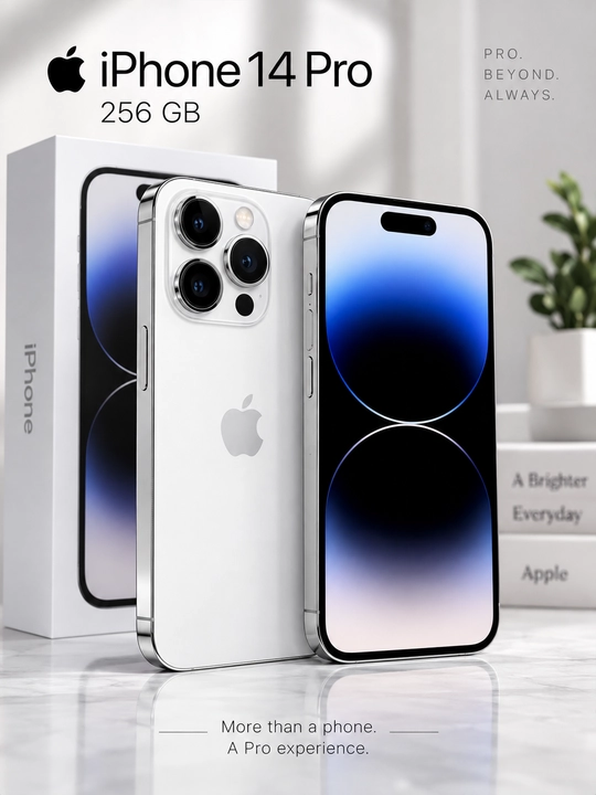 Apple iPhone 14 Pro 256 ГБ — Super Retina XDR OLED, 120 Гц, 48 Мп, 5G