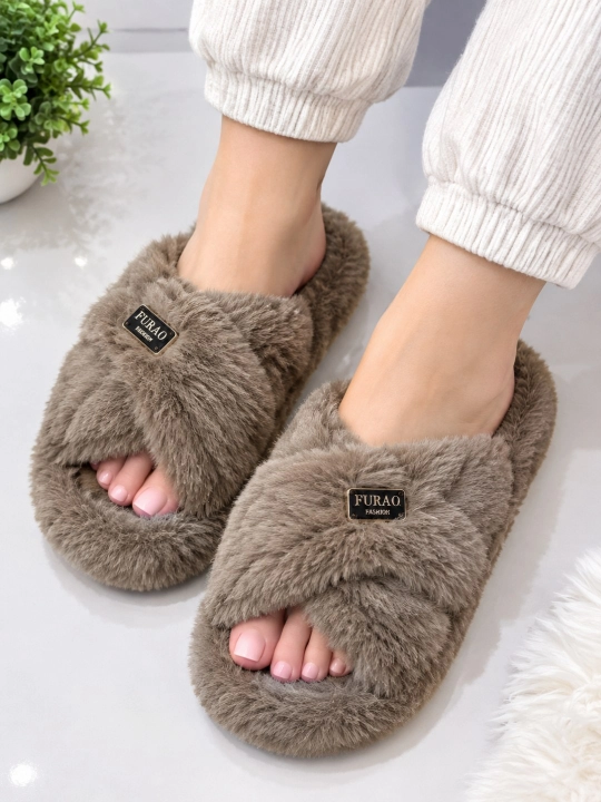 Ayol va qizlar uchun junli tapochka uyga va kochaga kiysh