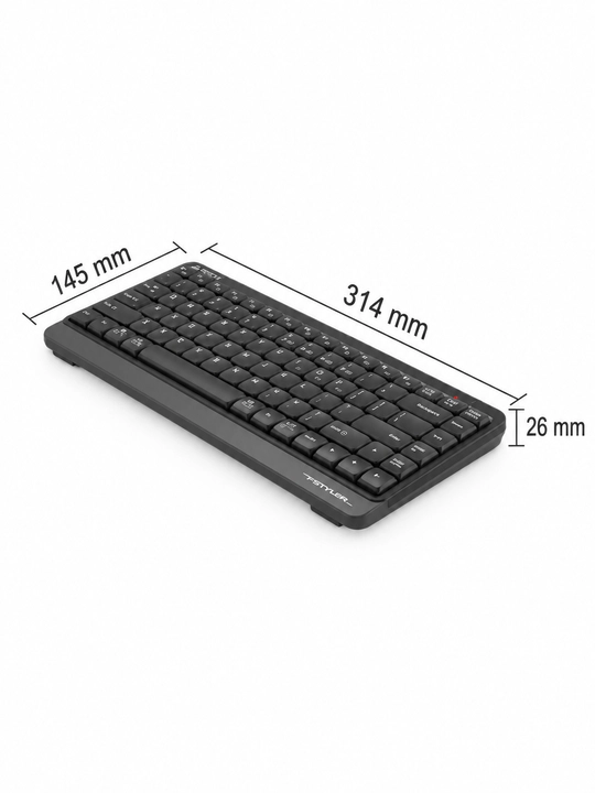 A4Tech FBK11 — Blutuz va 2.4 GHz(USB) simsiz ixcham klaviatura, 4 qurilmaga ulanish