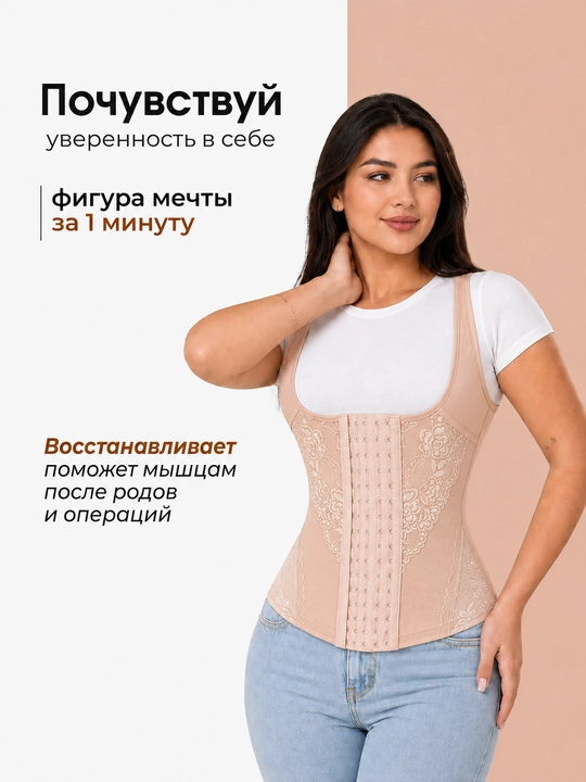 Ayollar uchun bel va qorin tortuvchi korset, ayollar korreksiyalovchi ichki kiyimi, bandaj