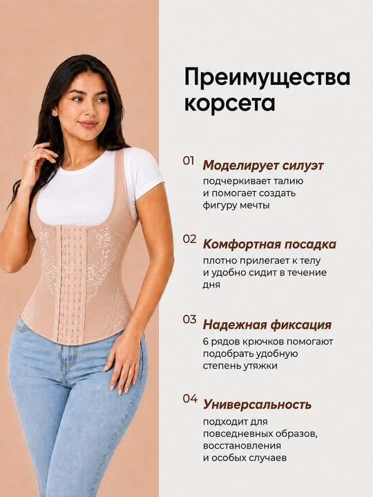 Ayollar uchun bel va qorin tortuvchi korset, ayollar korreksiyalovchi ichki kiyimi, bandaj