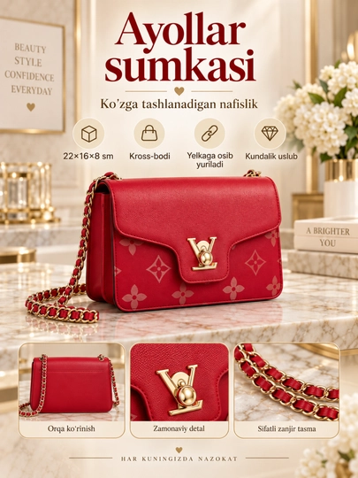 Sumka qizlar uchun, ayollar sumkasi yelkama, kichik kross-bodi sumkasi - 