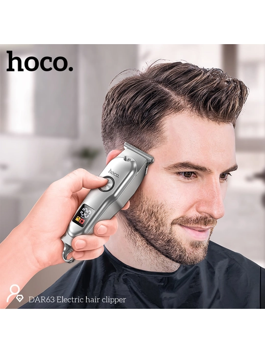 HOCO машинка для стрижки волос, профессиональный триммер, электробритва, 800 мАч, USB-C