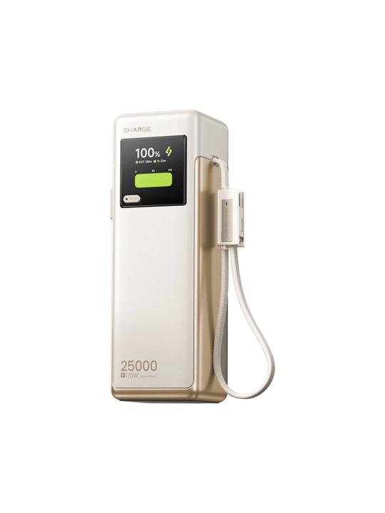 Повербанк SHARGE HyperTower 170, 25000 мА·ч, 170 Вт, два кабеля USB-C