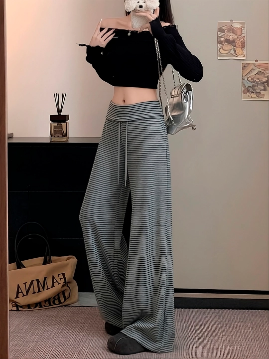 Ayollar va qizlar uchun keng sport shimi, kundalik Baggy jogger, Y2K casual uslubi