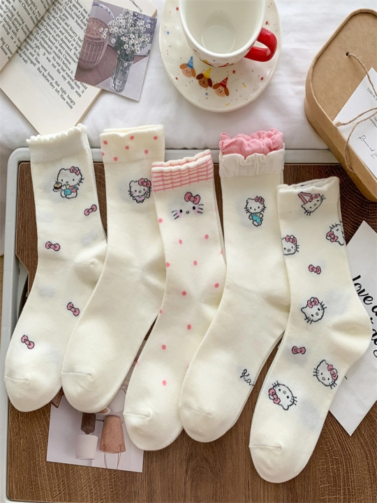 Женские носки Hello kitty , набор 5 пар - 