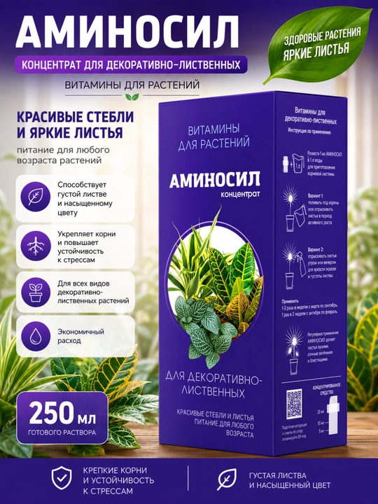 Aminosil o‘simliklar uchun o‘g‘it, suyuq konsentrat - 