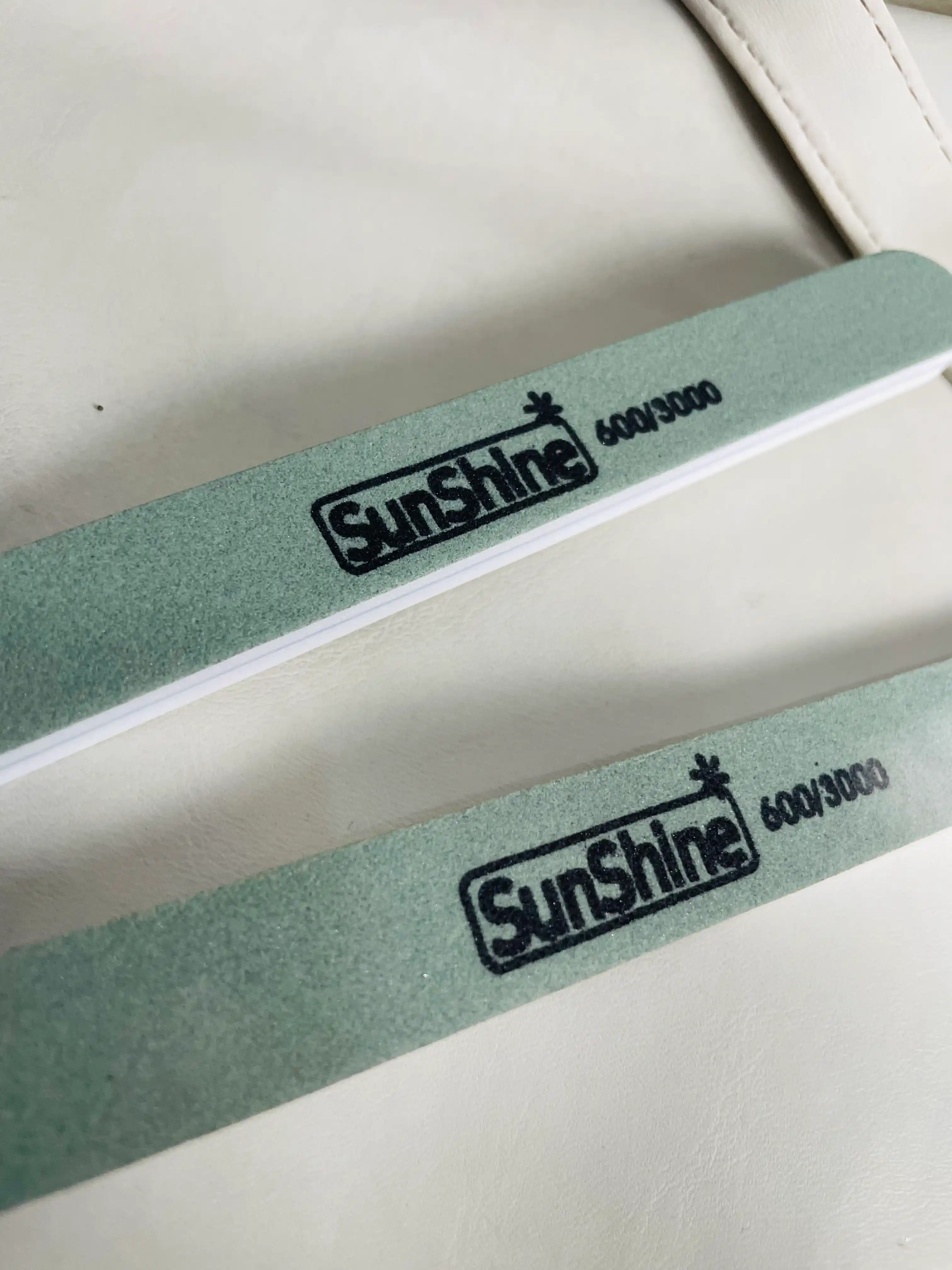 Пилочка для ногтей SunShine двусторонняя 600/3000 грит, баф для полировки и шлифовки