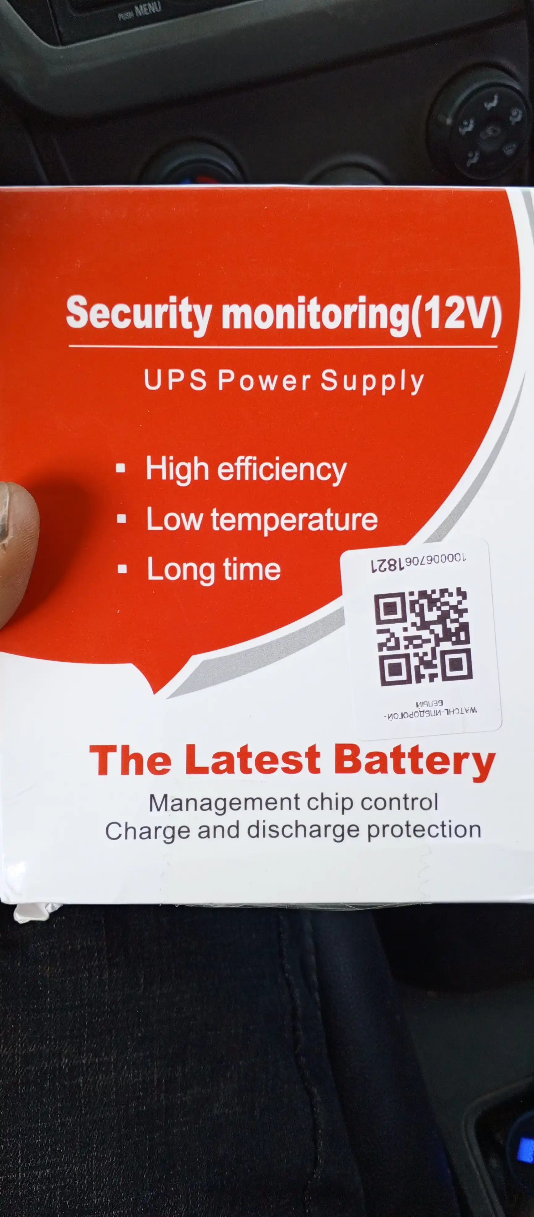 Mini UPS 12 V 1,5 A marshrutizator ONU va kuzatuv kamerasi uchun bitta chiqish