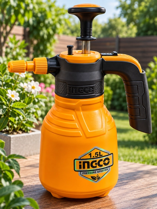 Ingco 1. 5l bosimli purkagich, bog‘ va o‘simliklar uchun qo‘l pompali purkagich