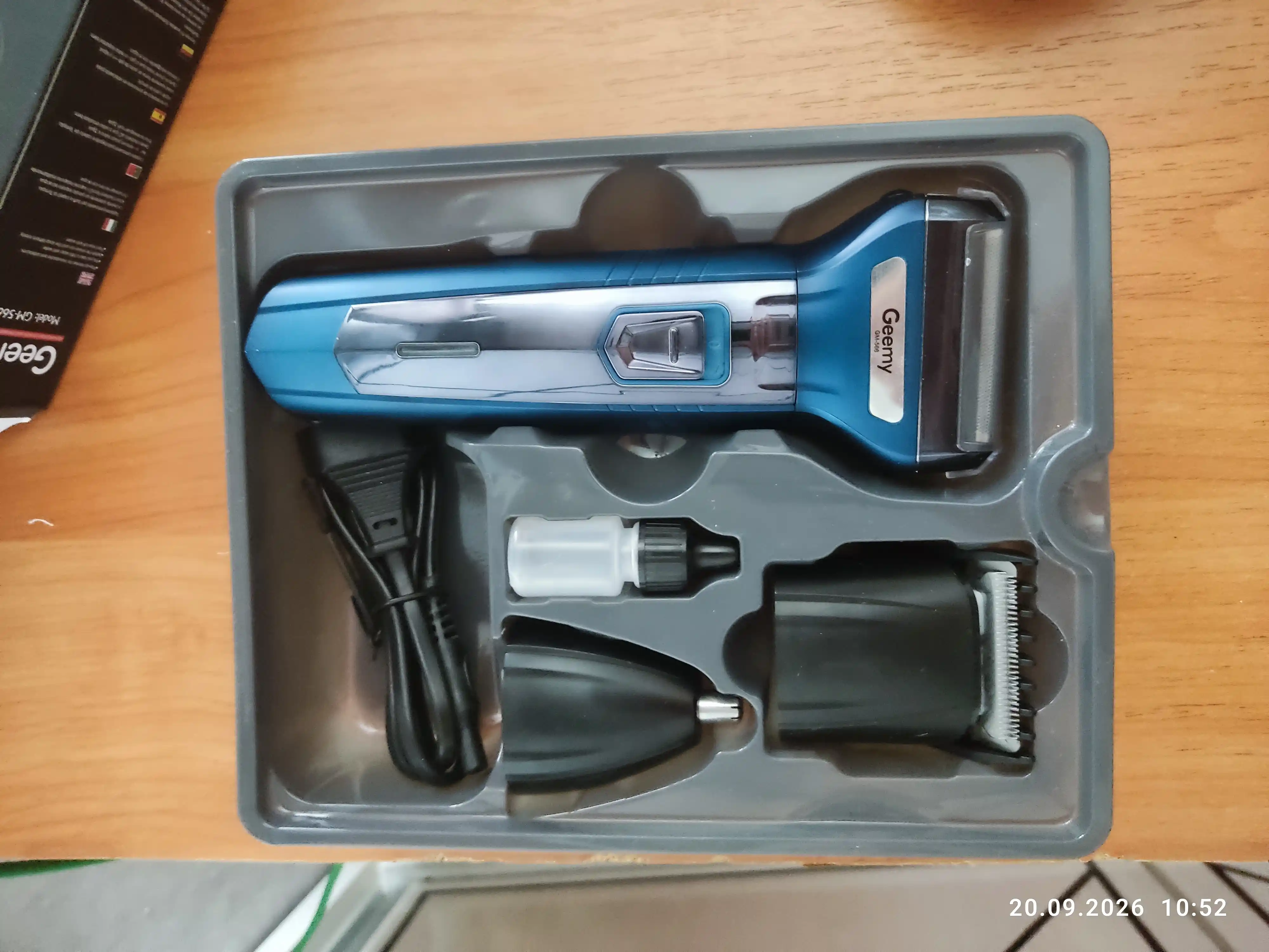 Trimmer, soch va soqol olish mashinkasi, soch olish mashinkasi, Geemy 3/1 GM-566 mashinka
