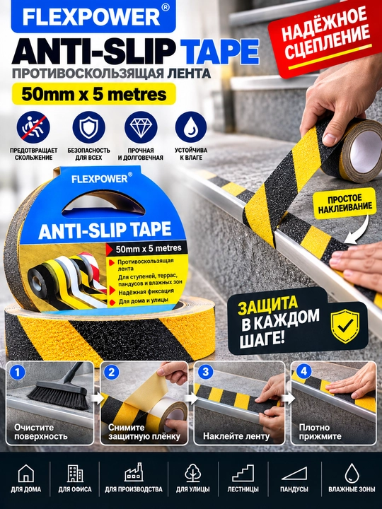 Sirpanishga qarshi lenta FLIXPOWER - 