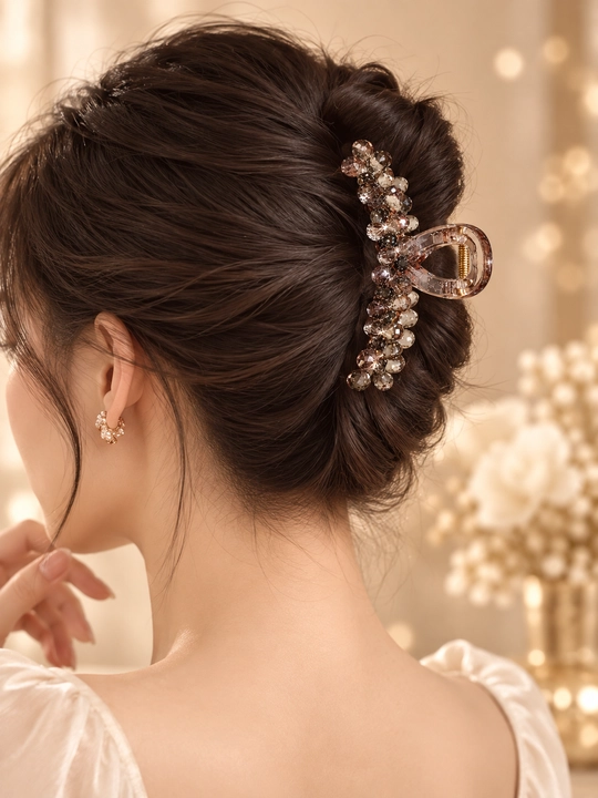 Заколка-краб для волос двусторонняя разноцветная, Zare Jewelry
