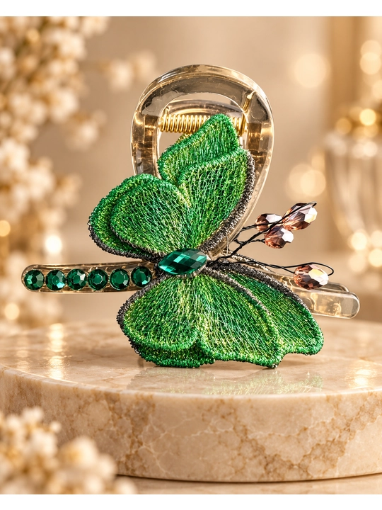 Заколка-краб для волос двусторонняя разноцветная, Zare Jewelry - 