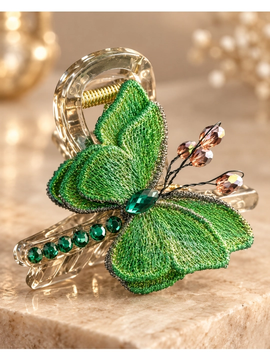 Заколка-краб для волос двусторонняя разноцветная, Zare Jewelry