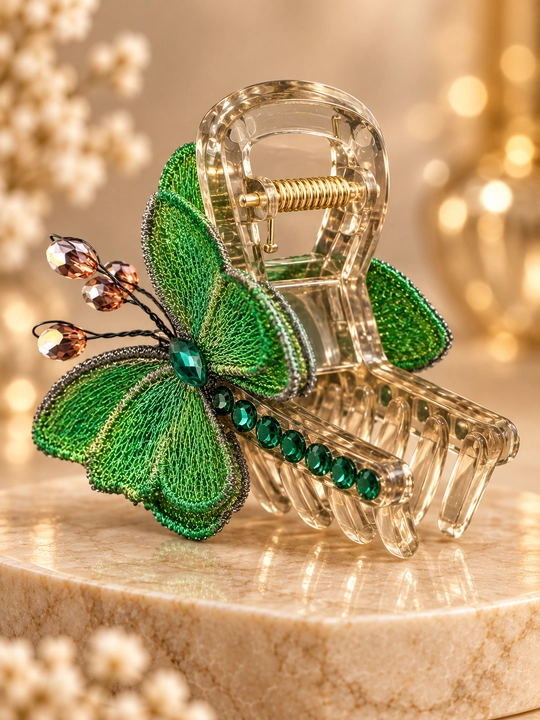 Заколка-краб для волос двусторонняя разноцветная, Zare Jewelry