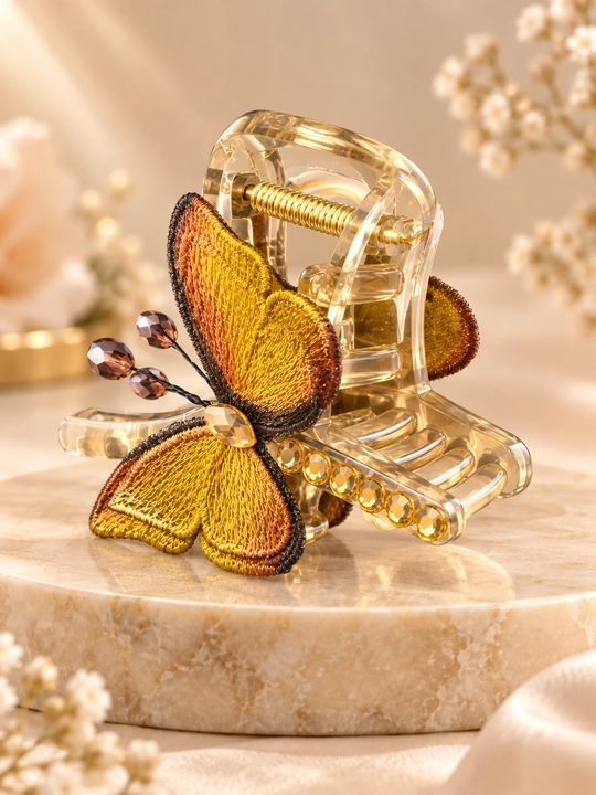 Заколка-краб для волос двусторонняя разноцветная, Zare Jewelry