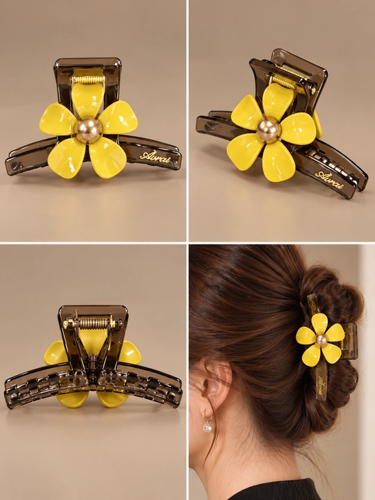 Заколка-краб для волос двусторонняя разноцветная, Zare Jewelry - 