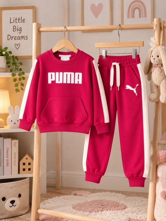 Bolalar uchun PUMA sportivka dvoyka, qiz va o‘g‘il bolalar kostyumi 2–7 yosh