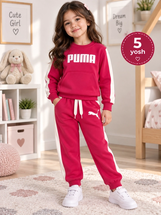 Bolalar uchun PUMA sportivka dvoyka, qiz va o‘g‘il bolalar kostyumi 2–7 yosh