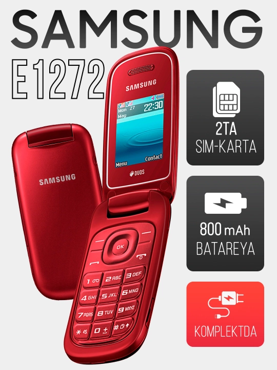 Tugmali telefon Samsung GT-E1272 Duos - 