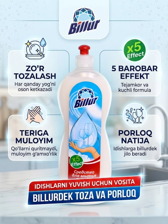 BILLUR — Idishlarni Yuvish Vosita - 