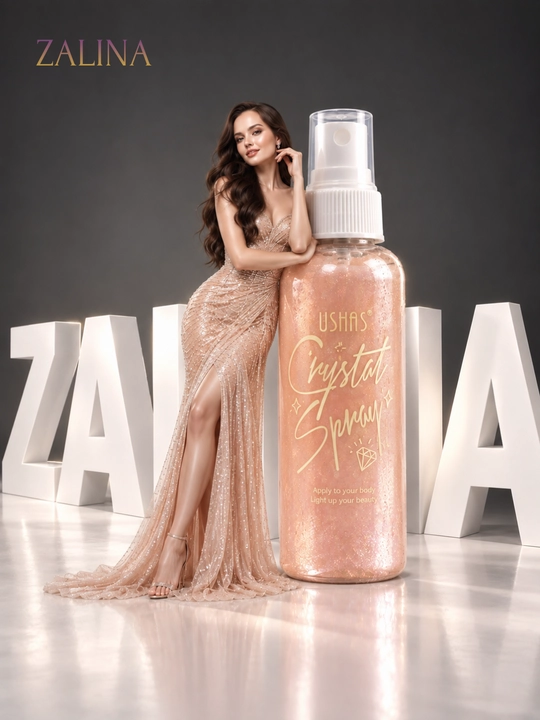 Спрей-шиммер для тела с блёстками USHAS Crystal Spray — 4 оттенка