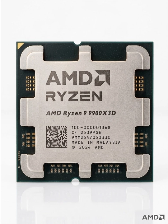 Процессор AMD Ryzen 9 9900X3D AM5, 12 ядер, 3D V-Cache, мощный для игр и работы, оригинал - 