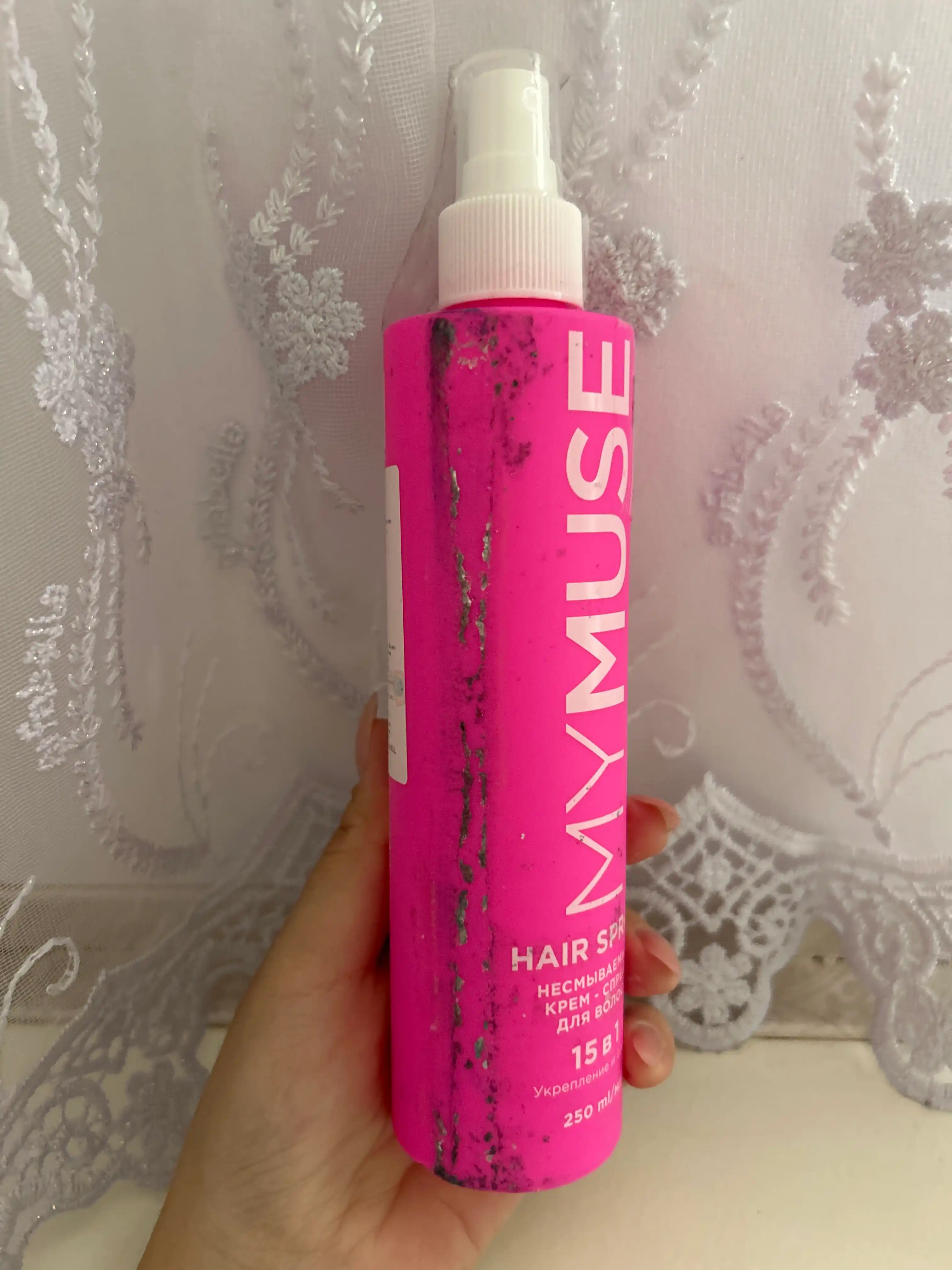 Qoldiruvchi krem-sprey, 15 dan 1 ta ''My Muse'', soch uchun, mustahkamlash va porlash, 250 ml
