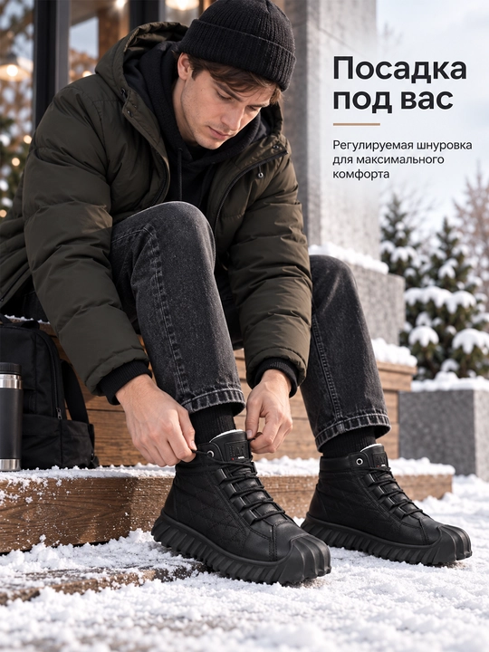Erkaklar uchun ThermoStep issiq bog‘ichli qishki botinkalar - 