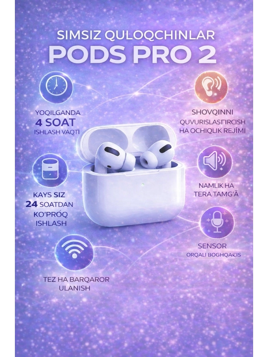 Simsiz quloqchinlar Pods Pro 2 - 