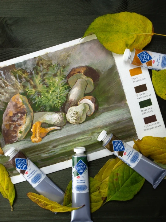 Tempera badiiy rasm chizish uchun Master-Klass titan oq bo‘yog‘i 46 ml