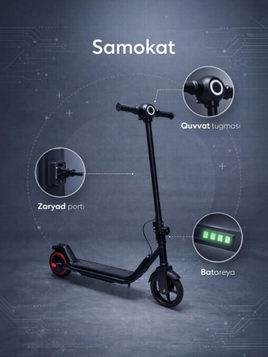 Elektron samokatlar bolalar uchun - 