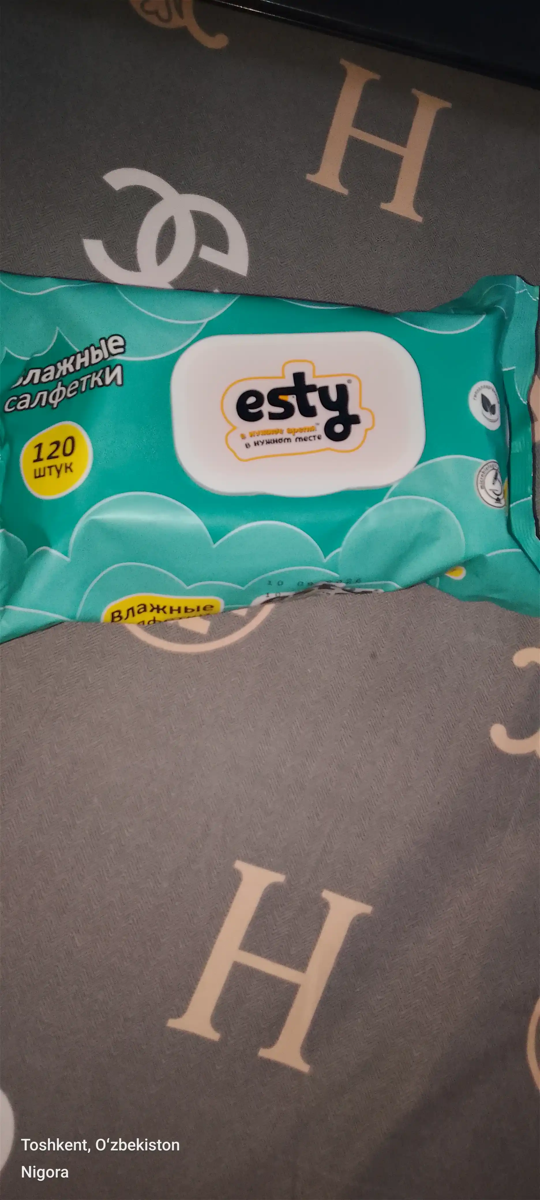 Nam salfetkalar Esty, 120 dona