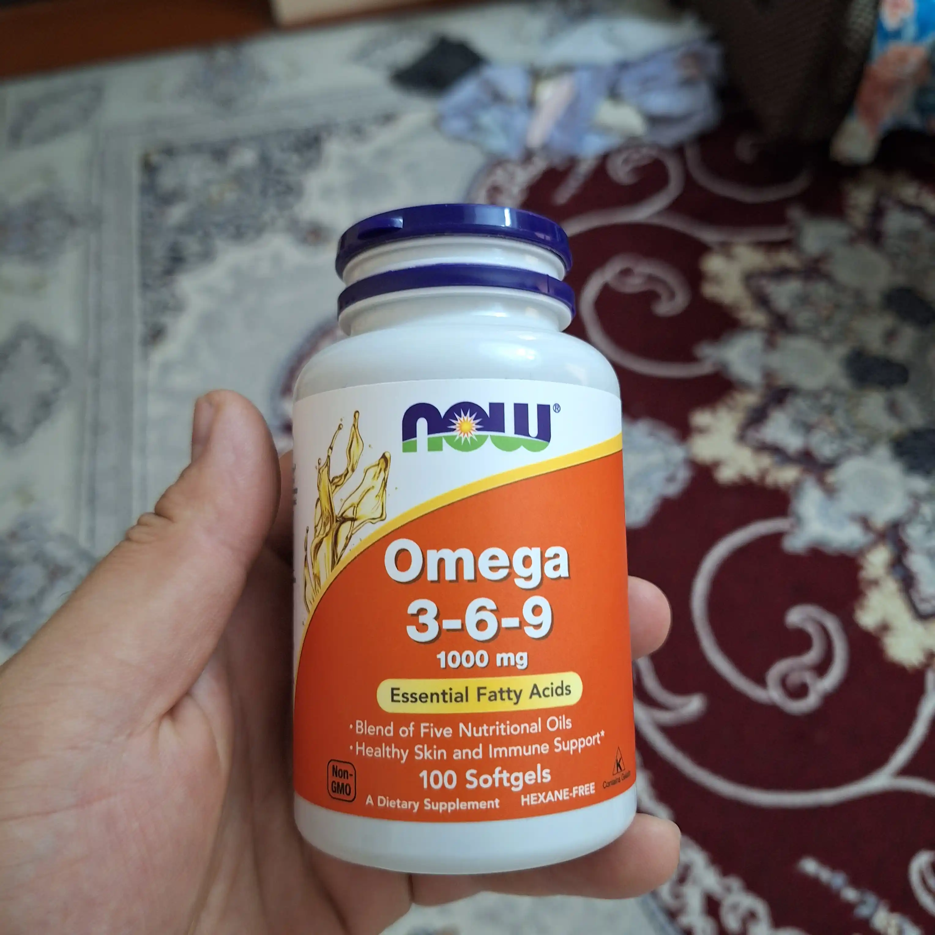 Now Foods, Омега 3-6-9, 100 капсул
