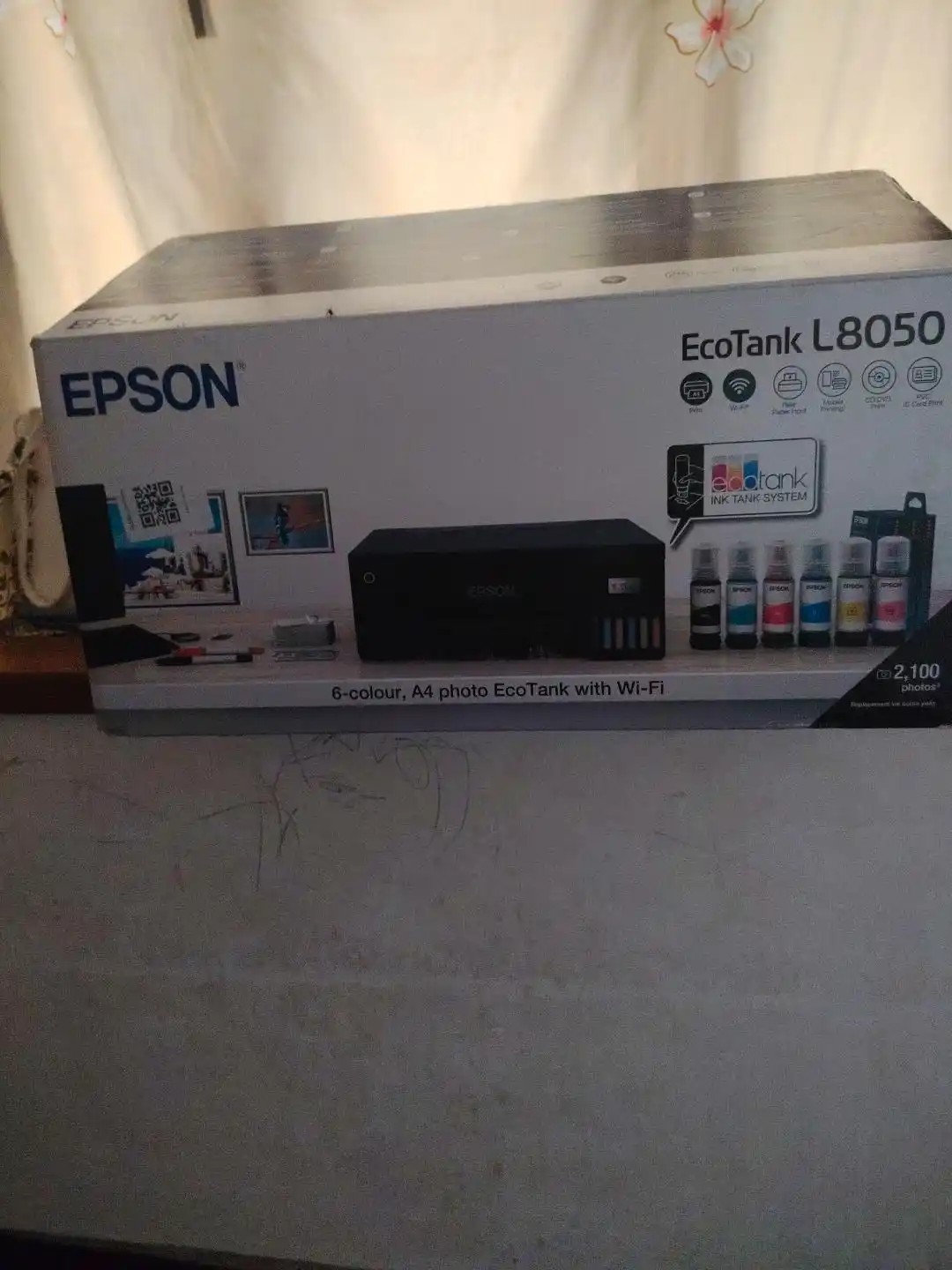 Printer EPSON L8050 EcoTank rangli, Wi-Fi, 1 yillik kafolat