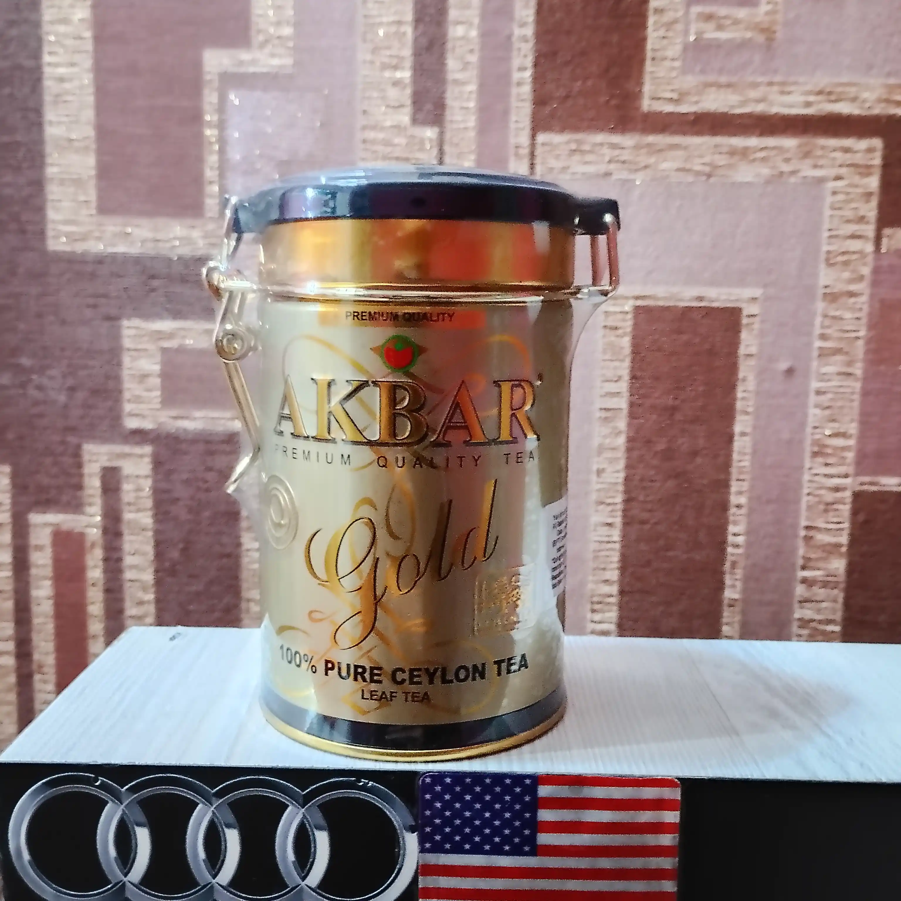 AKBAR черный чай GOLD, 100 гр подарочная упаковка