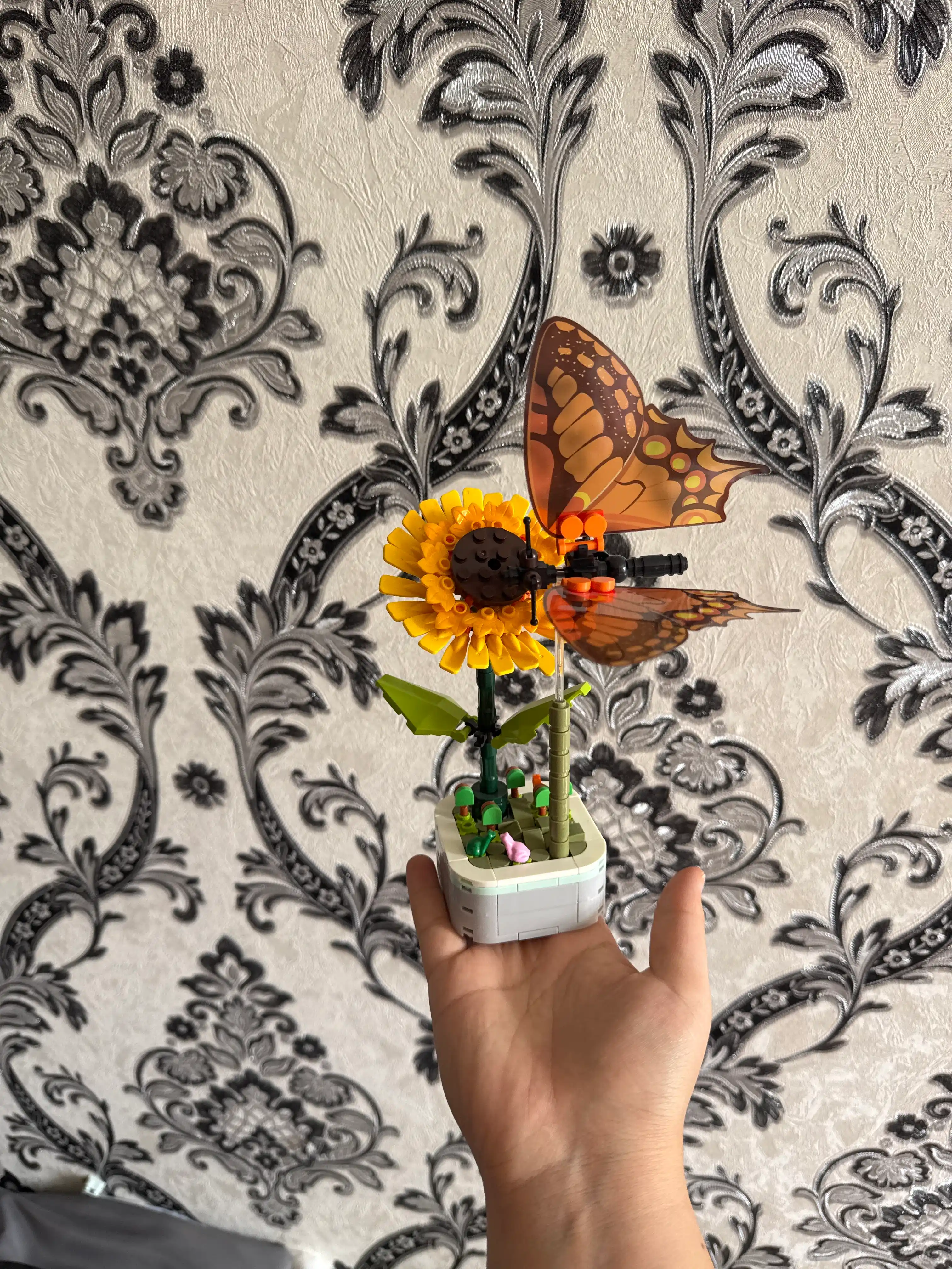 3D gul konstruktor, turli gullar LEGO bilan mos dekorativ konstruktor