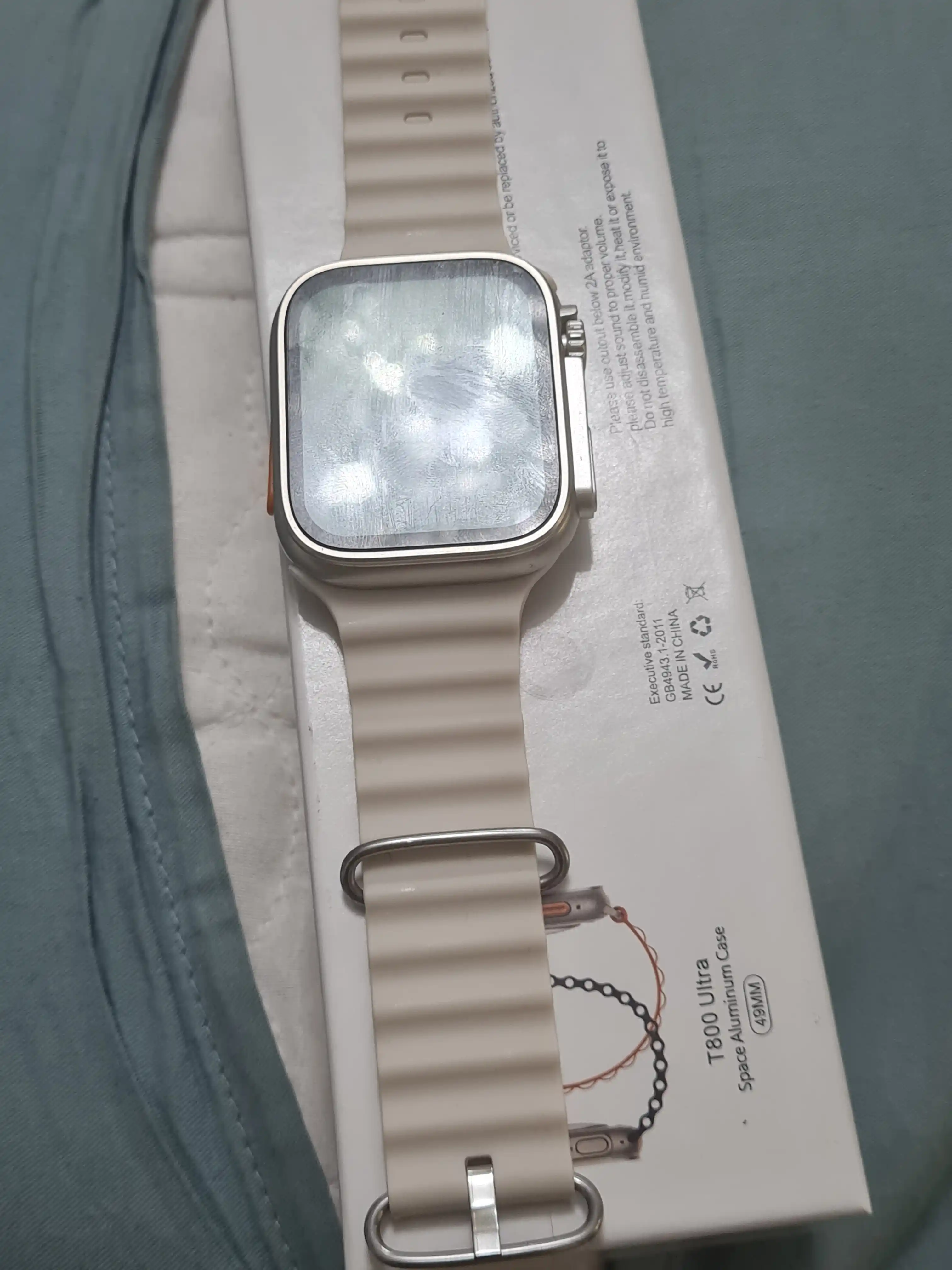 T800 Ultra Smart Watch — пульсометр, до 5 дней, черный и желтый