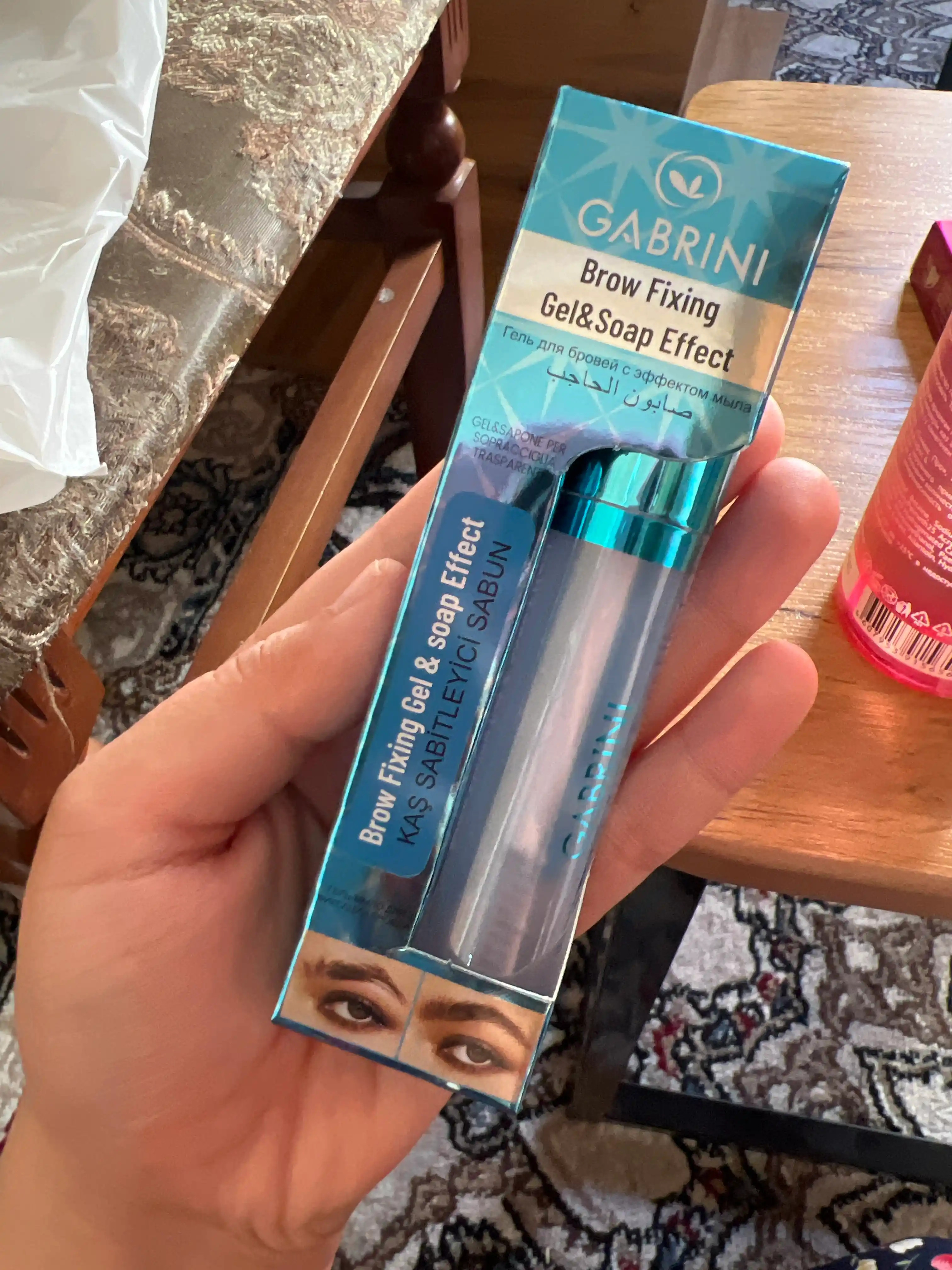 Гель фиксатор бровей Gabrini Brow Fixing Soap effect, для укладки бровей, прозрачный, 8 мл