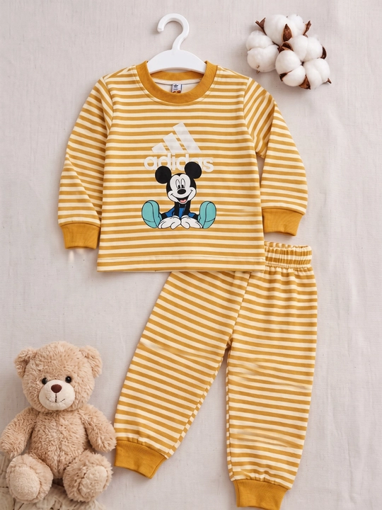 Детский комплект, пижама, двойка, хлопок, футболка, штаны, 1-3 лет, одежда для дома