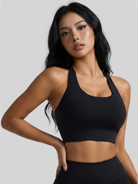 Topik, sport top, fitnes uchun chashkali sport topi, yoga, sport kiyimlari ayollar uchun - 
