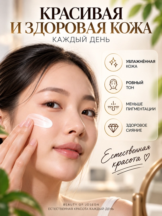 Солнцезащитный крем Beauty of Joseon Relief Sun SPF50+ PA++++, с рисом и пробиотиками, 50мл
