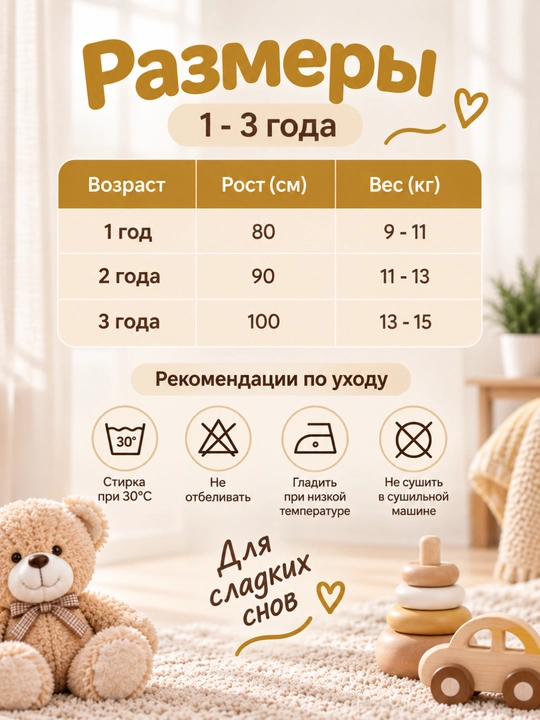 Детский комплект, пижама, двойка, хлопок, футболка, штаны, 1-3 лет, одежда для дома