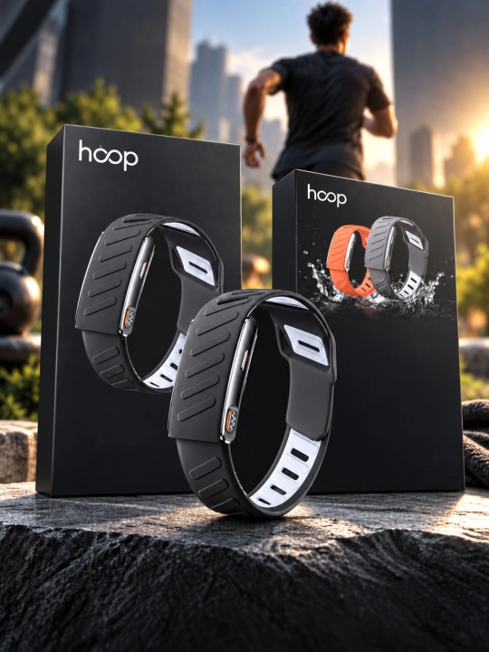 Умный фитнес-браслет HOOP ONE — мониторинг пульса, сна и физической активности - 