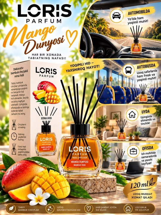 Ароматизатор воздуха для дома и офиса "LORIS"