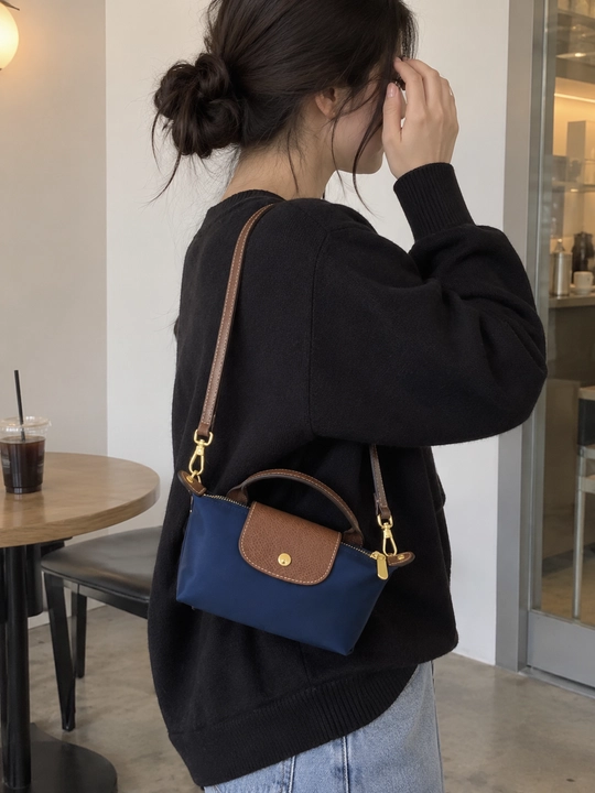 Сумка женская, маленькая, через плечо, кросс боди, экокожа, в стиле longchamp - 