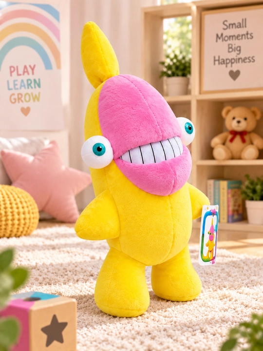 Мягкая игрушка петух, плюшевый петух для детей, желтый