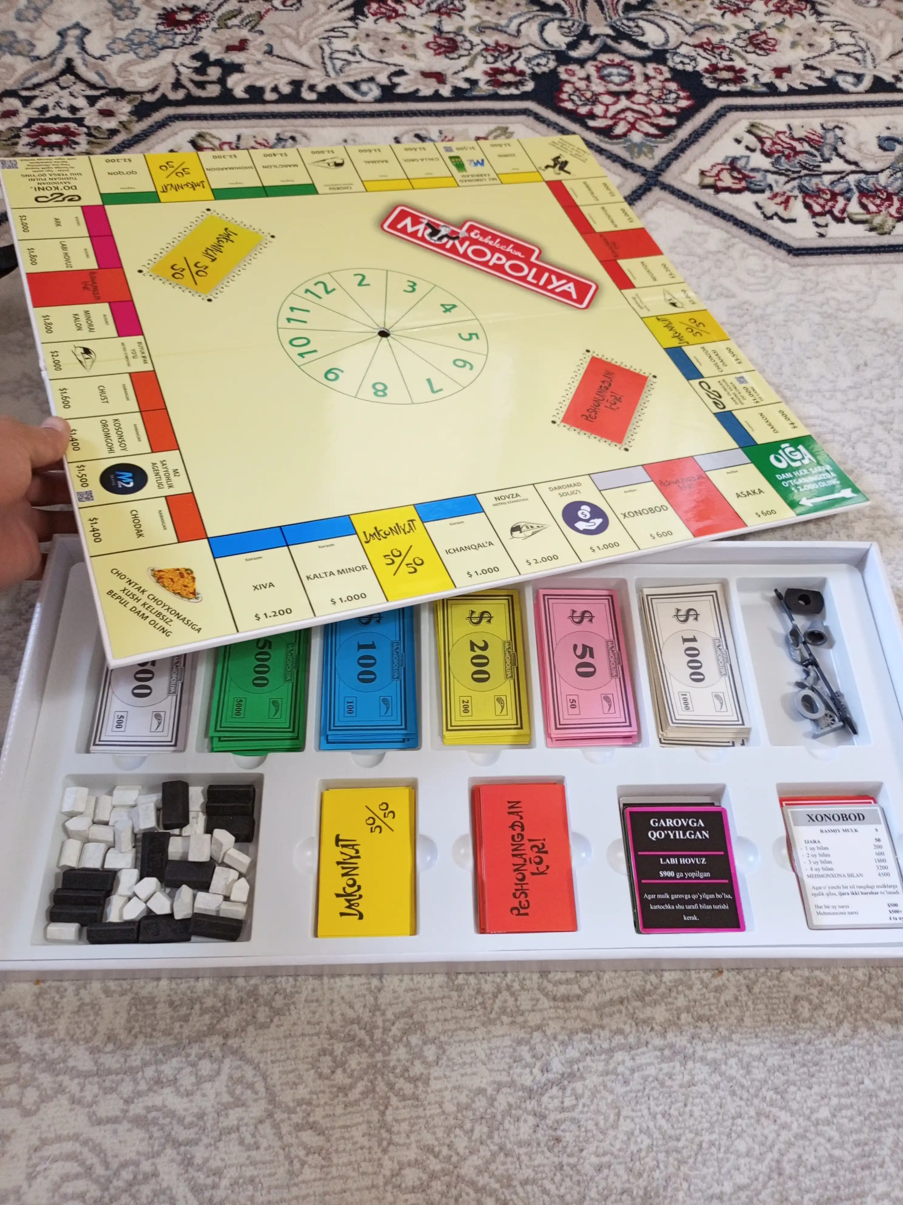 O'zbekcha Monopoliya - Intellektual stol oyini, oila va dostlar bilan oynash uchun
