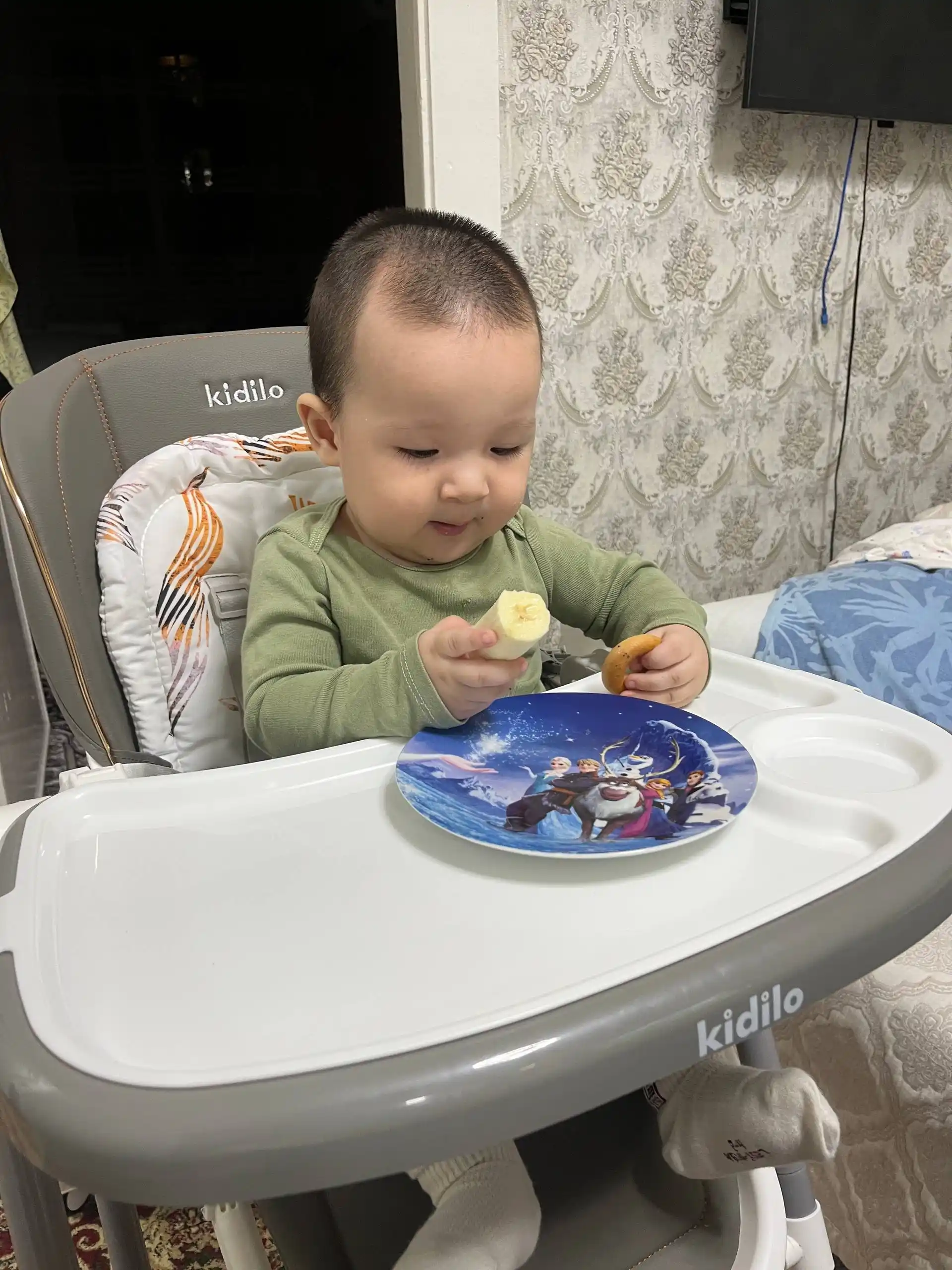 Стульчик для кормления + качели, 2 в 1, kidilo